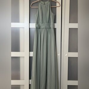 Elegant Sage Green Maxi Dress